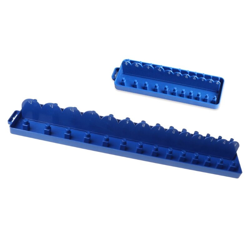 1/4" 3/8" Socket Sleeve Storage Bracket Holder Garage Collection Tool Metric Durable Plastic Home Tool Accessories Arrange R9JC