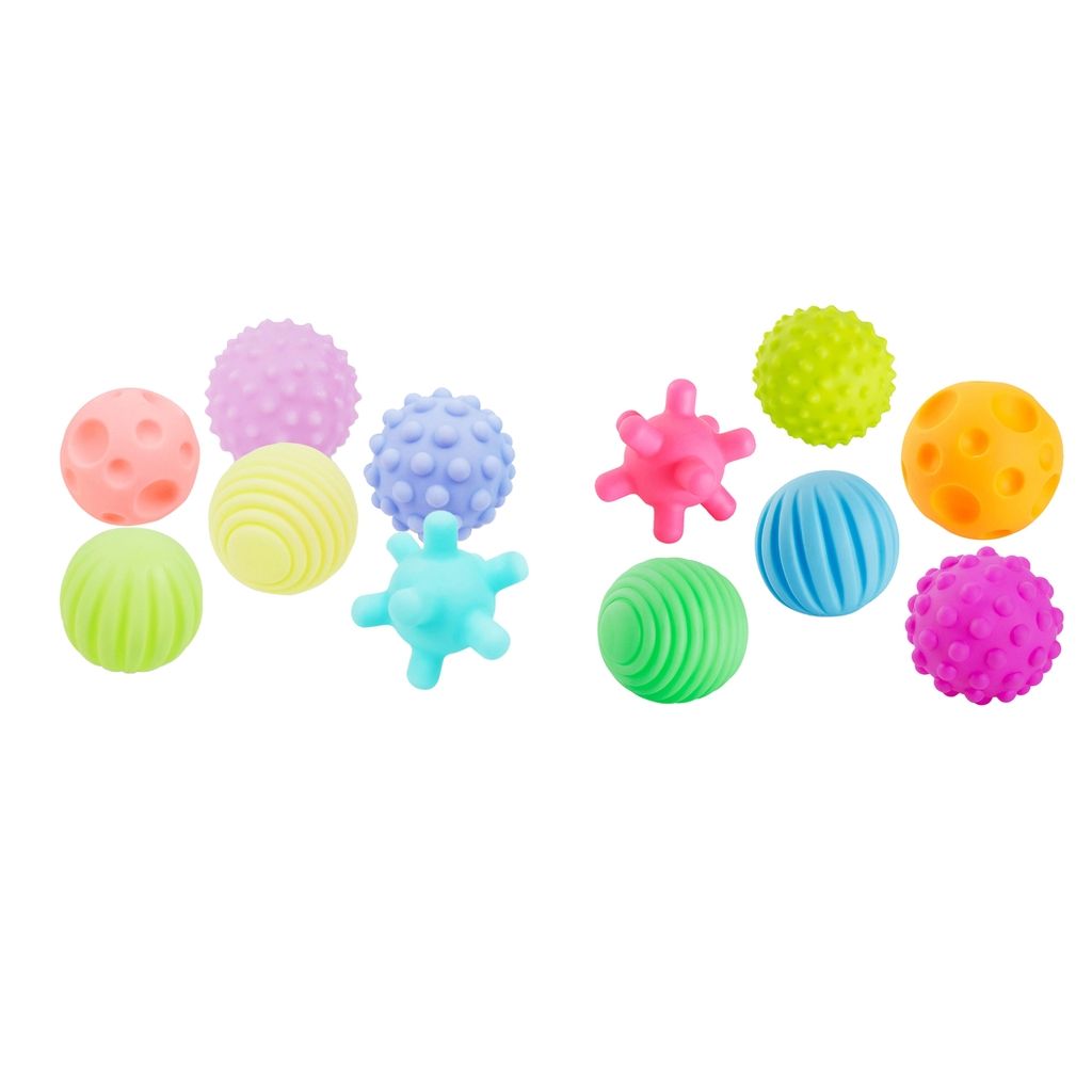 6 Pack Baby Geweven Bal Set, Kids Zintuiglijke Ballen, Zachte Massage Rubberen Ballen Voor Peuters Kinderen Jongens Meisjes