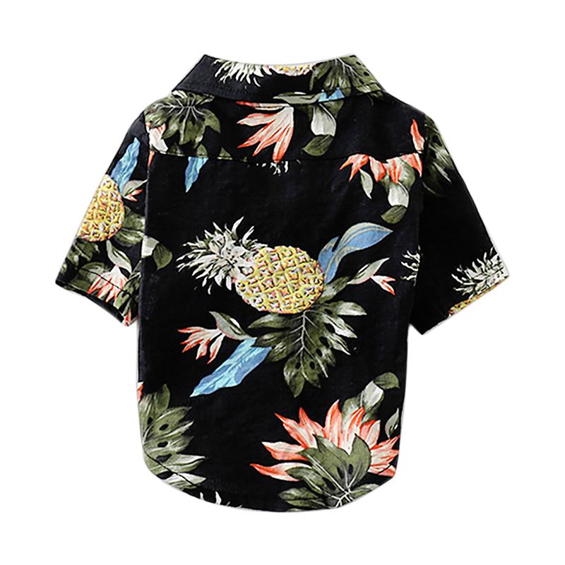 Huisdier Hawaiian Style Shirt Schattige Hond Blouse Puppy Kleding Ademende Zomer Huisdier Jas: Navy / XXL