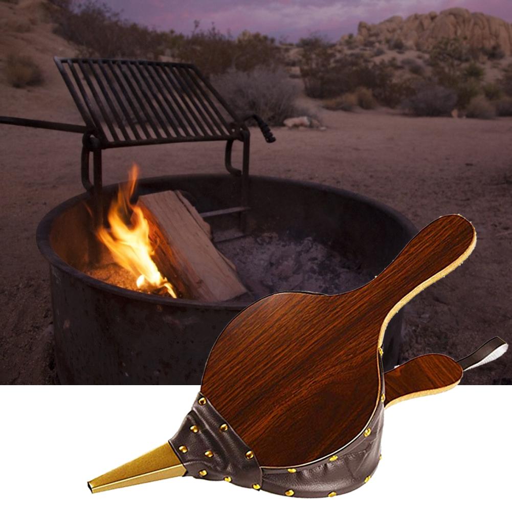 Öppen spis verktyg bälgar 17 x 7.5 tum stora träluftsblåsare manuell eldstad verktyg för camping grill grill skorsten #cw