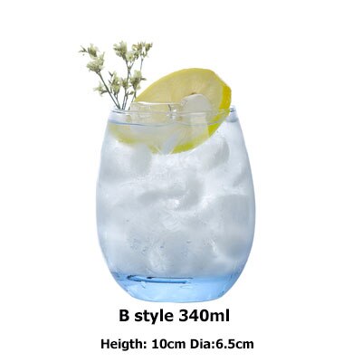Blyfri krystall highball glass barware collins tumbler drikkeglass til vann, juice, øl og cocktail: B stil