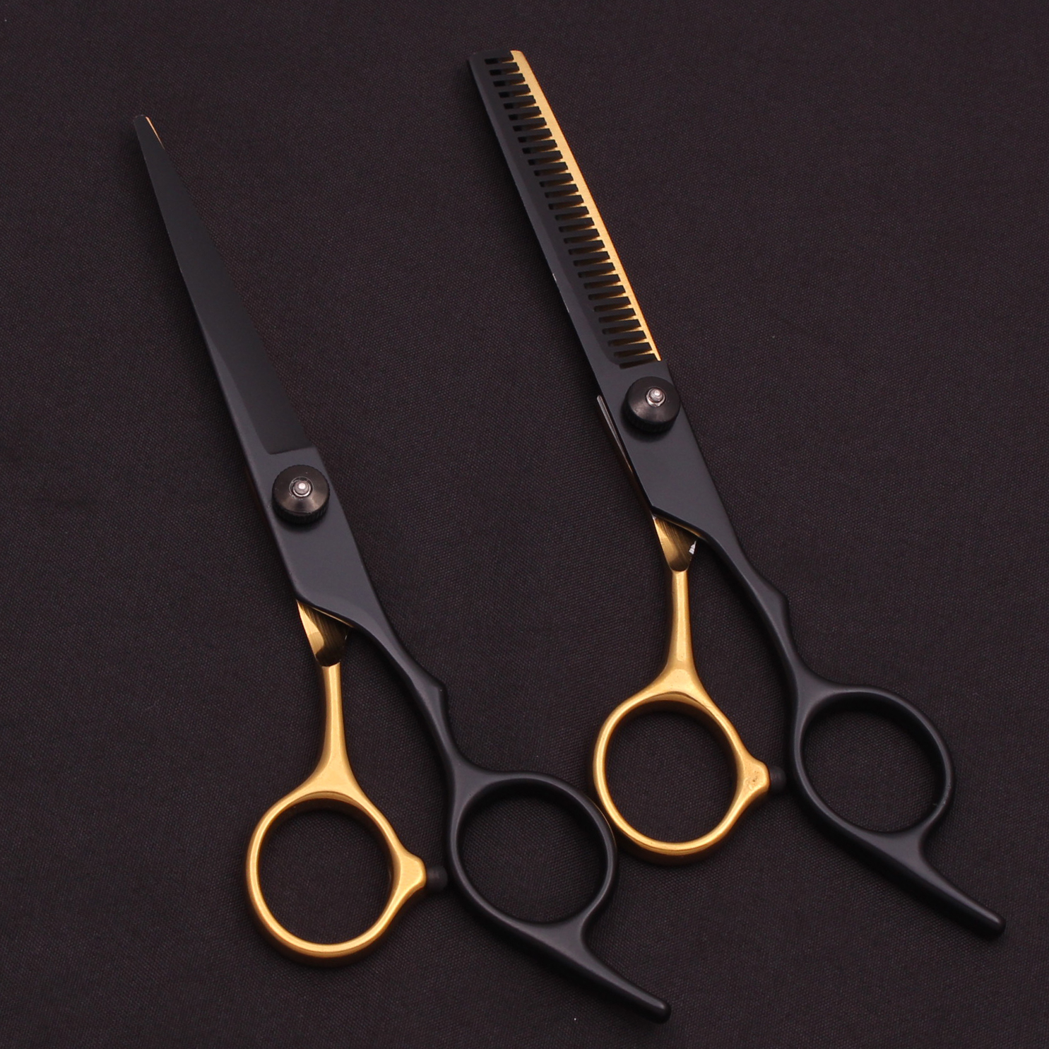 6.0 ''Haar Schaar Roestvrij Knippen Schaar Dunner Kappers Kapsel Kam Scheermessen Set Salon Kapper & Thuis C1001
