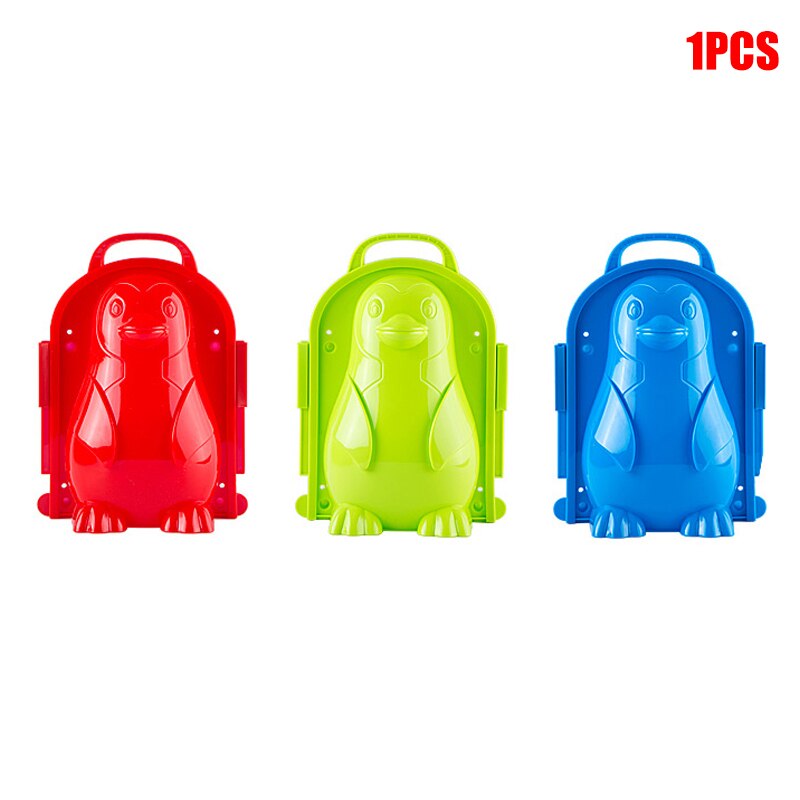 Fabricante de bolas de nieve económico molde de nieve Clip nieve arena molde herramienta de juguete para niños al aire libre invierno ds99: penguin snow mold