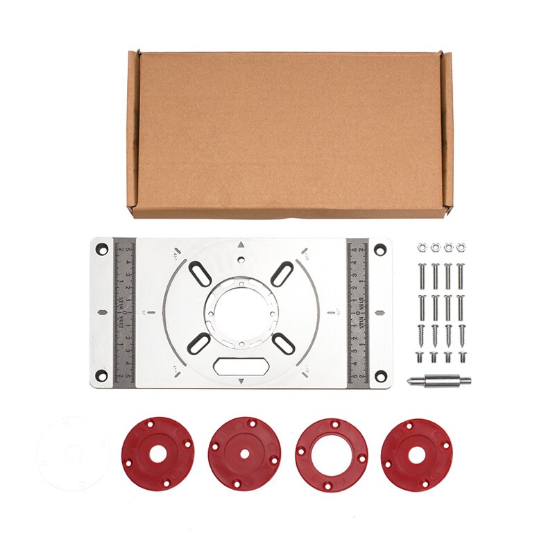 Aluminium Platte für Router Holzbearbeitungswerkbank Hobel Arbeit Bänke Tischlerei Werkzeug Zimmerei Multifunktionale Werkzeuge