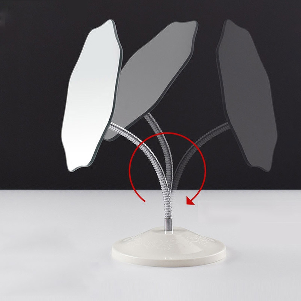 Household large mirror large desktop desktop makeup mirror Korean girl cute princess mirror desk student vibrato LO727421