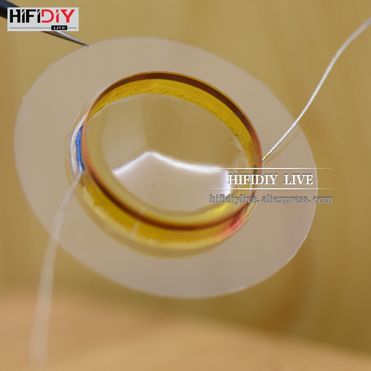 Hifidiy Live 1 Inch 25.4Mm 25.5Mm Tweeters Spreekspoel Transparante Plastic Harde Membraan Treble Speaker Reparatie Accessoires Onderdelen