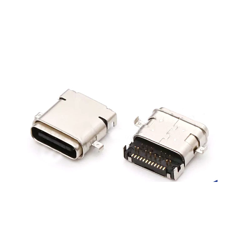 1pc wasserdichte USB-Buchse typec Buchse 24p USB-Buchse Spüle Board 1,4 Front stecker und hintere Aufkleber Länge 9,65mm Buchse