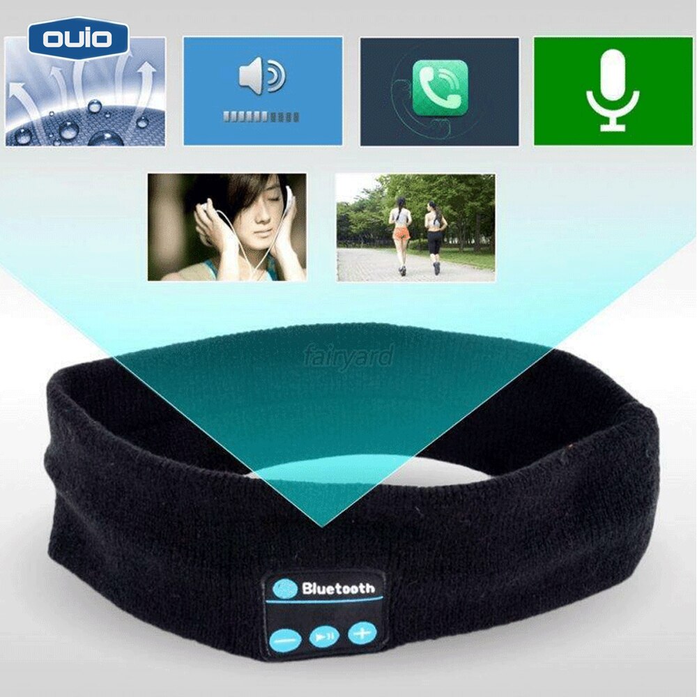 Bluetooth Kopfhörer SportsHeadband Komfortable Gestrickt Schweiß Beständig Stirnband Smart Outdoor Sport Fashionwireless Kopfhörer