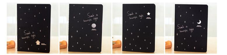 Black blank sketch book , soft cover black sketchbook for drawing , scrapbooking , dairy , painting notebook