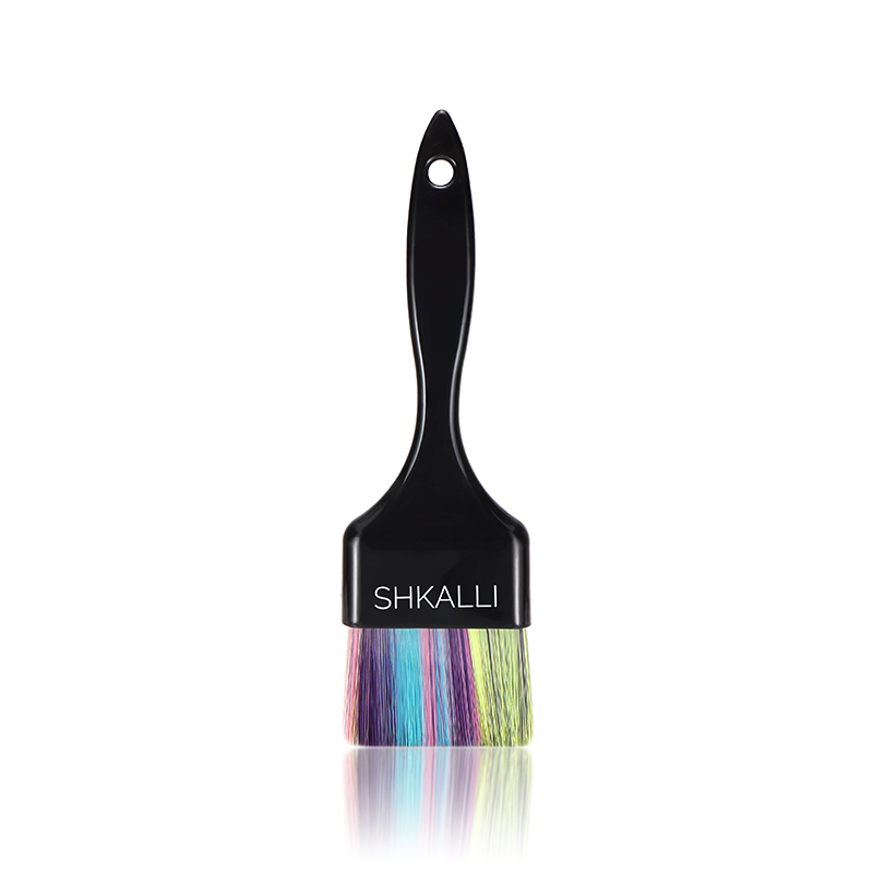 SHKALLI balayage brush set Colourful soft brushes Paste dyeing bowl Tool set for lightening hair: RED