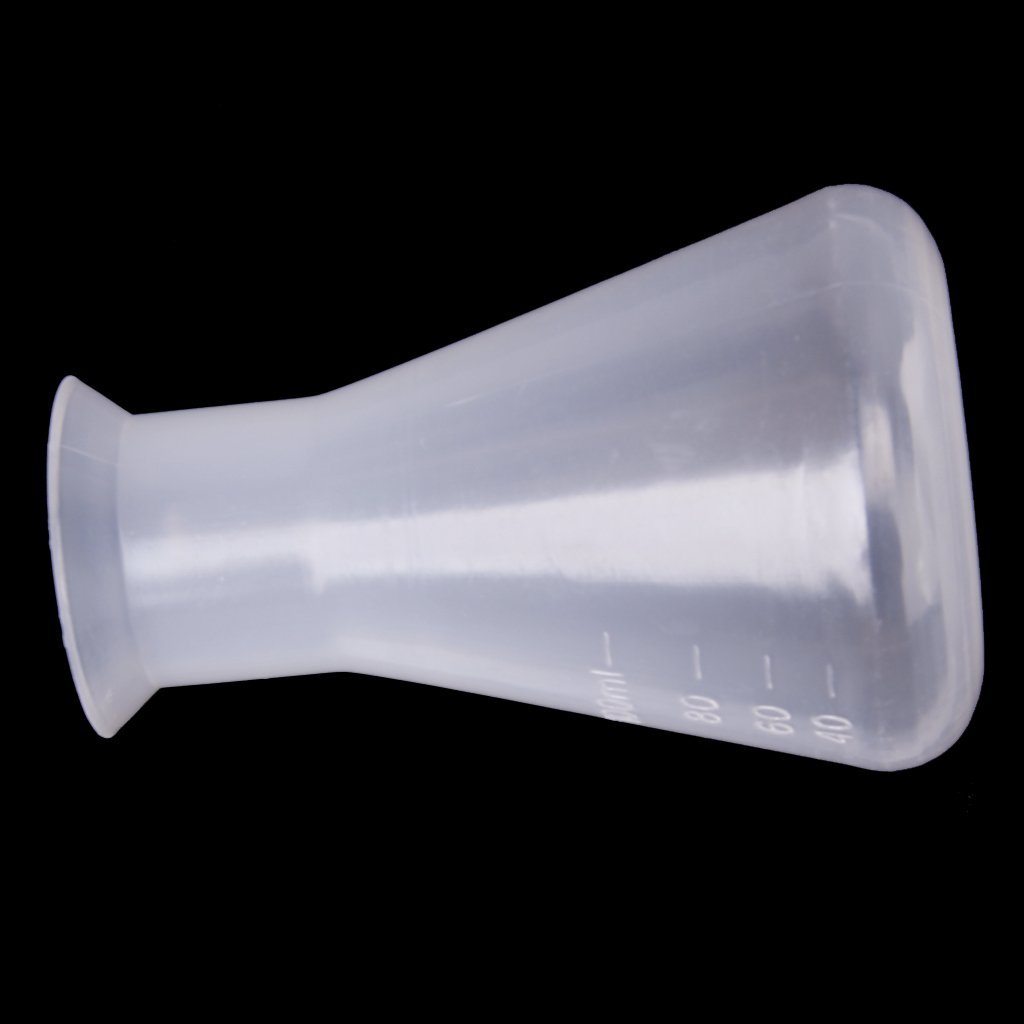 Erschwinglichen erlenmeyerkolben für Chemie Labor Kunststoff transparent - 100ml.