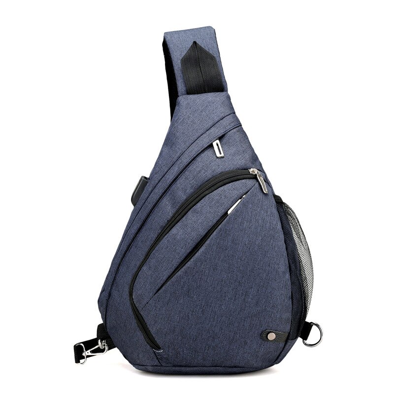 Sac asymétrique épaule dénudée pour voyage de travail, sac polyvalent pour école pour garçons, offre spéciale LHL039: blue