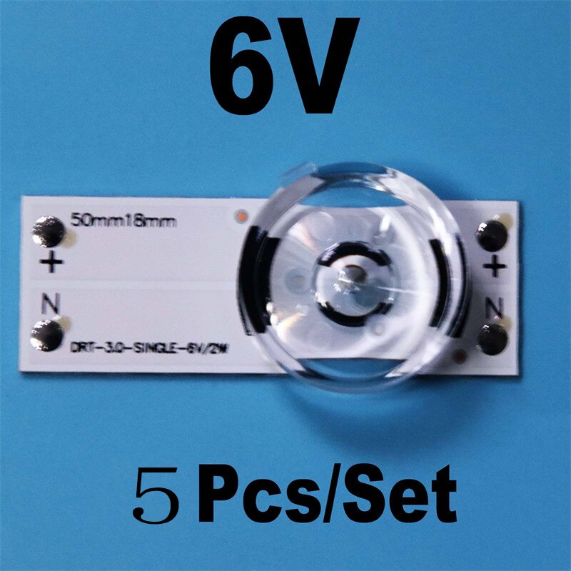 20-120 zoll LCD TV geändert Universal- LED 3V 6V Universal- Licht Riegel Lampen Perlen Einfache Wartung hintergrundbeleuchtung Streifen Bands Herrscher: 5Stck DRT3.0 Linse