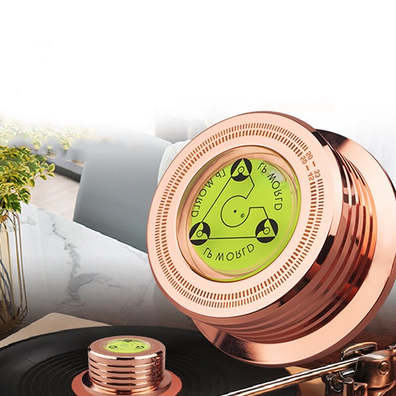 Universal-plattenspielerstabilisator aus aluminiumlegierung für 50hz lps mit testgeschwindigkeit