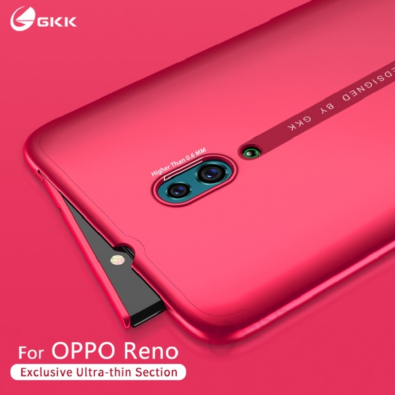 GKK Slim Original Case For OPPO Reno 2 ace Case 2 in 1 Full Protection Anti-knock Back Matte PC Cover for OPPO Reno 2 ace Coque