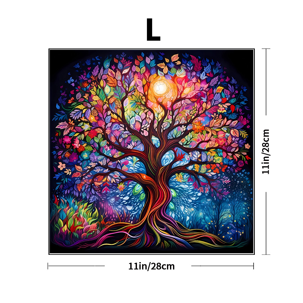 Adult Wooden Puzzle - Tree of Life - Unique Irregular Animal Shape Puzzle - for Teenagers and Adults: black