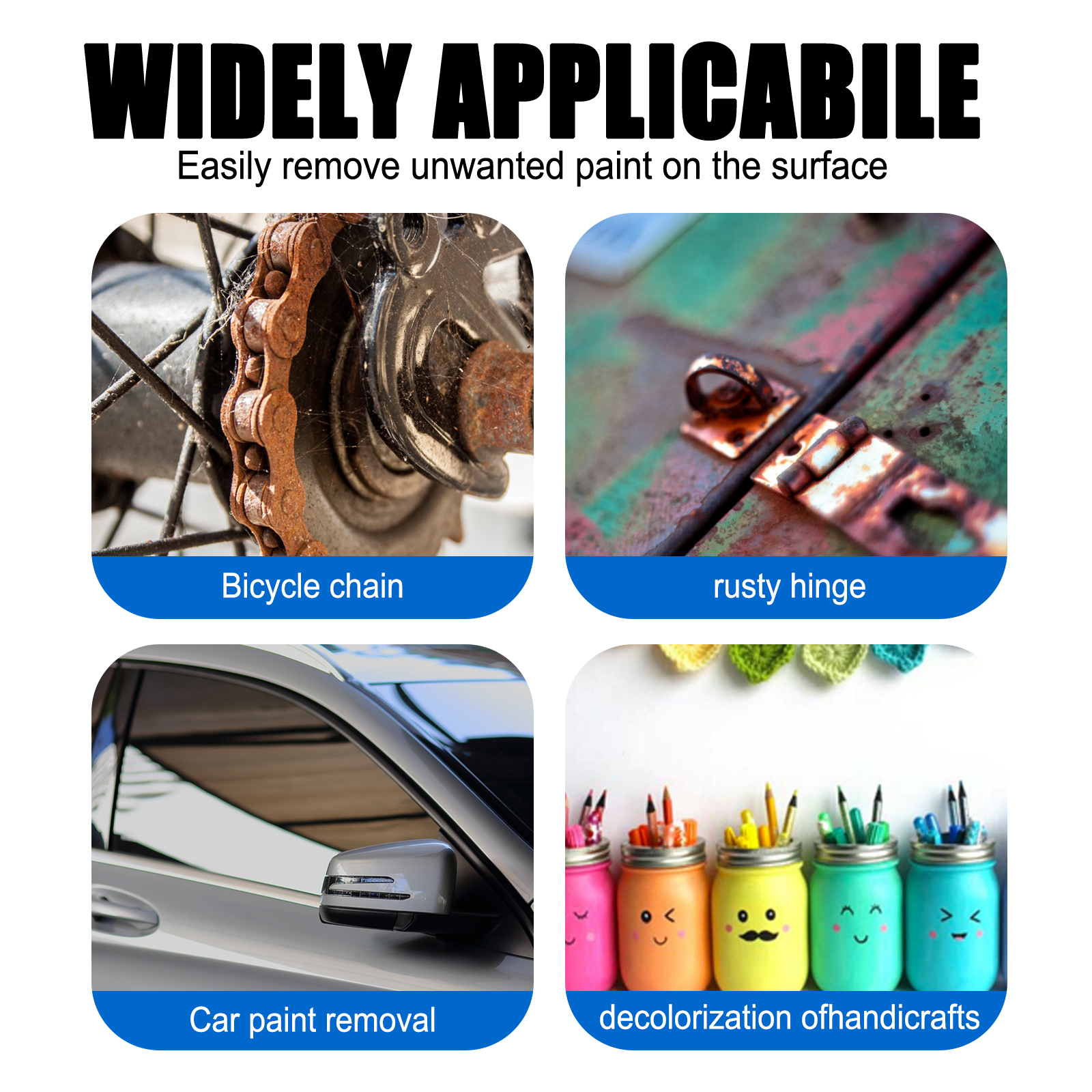 Espray de pelado de pintura, eficaz y fuerte, 100 ML, elimina superficies metálicas de muebles de pintura de coche antiguo