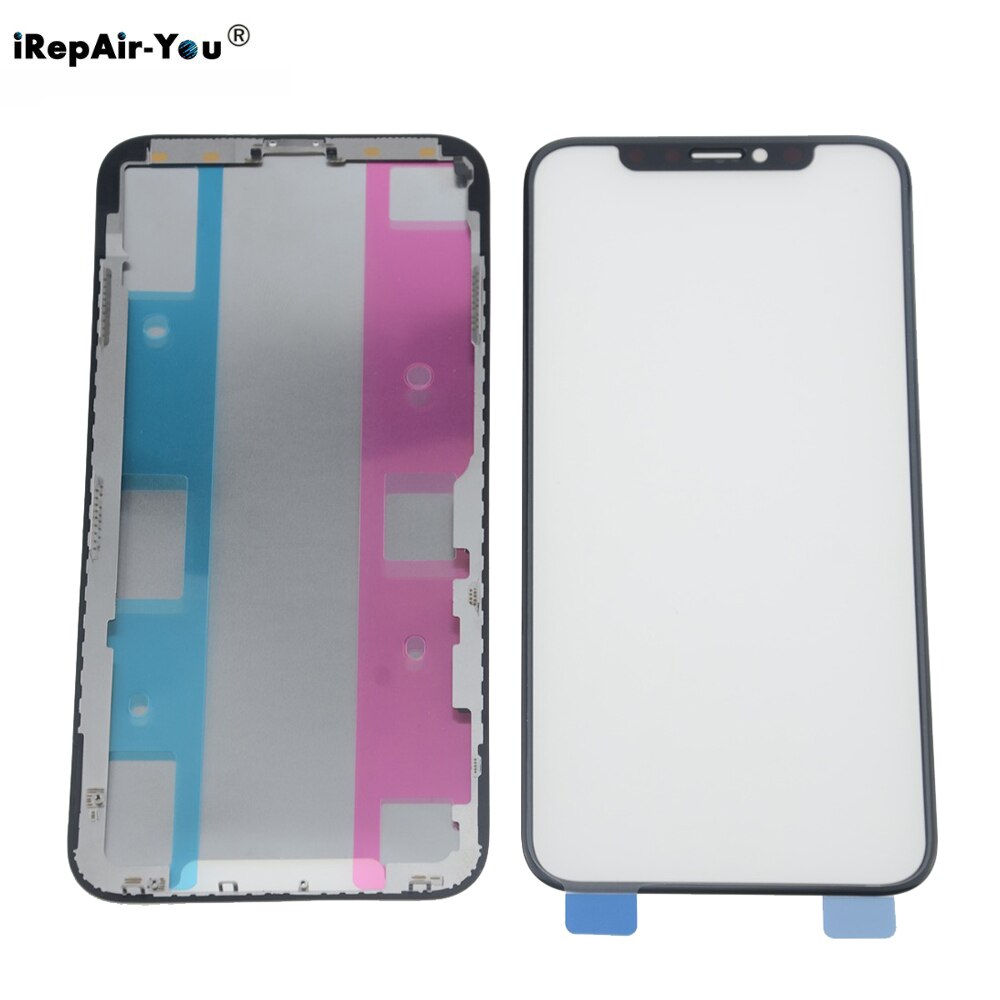 5PCS 3 in 1 Outer Glass+Frame+OCA Repair Replacement For iPhone 12 pro max 12mini 11 PRO XS MAX XR X Screen Front Touch Lens