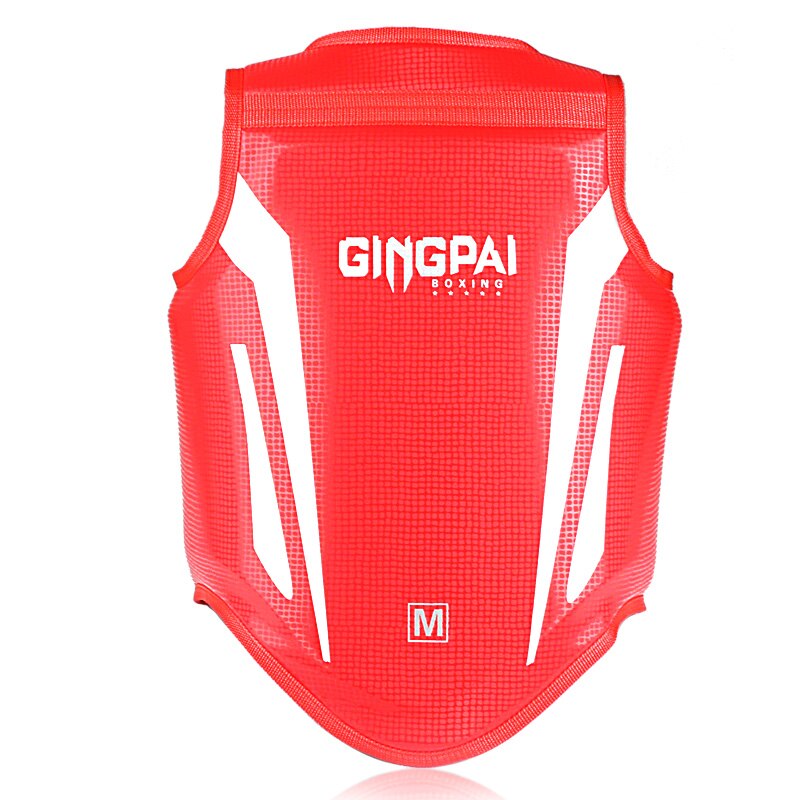 Adult Child Kids Chest Guard Vest Boxing Taekwondo Karate Gear Body Thick Protector Sanda Protection Equipment Breast Protector: Red / M 150-170CM