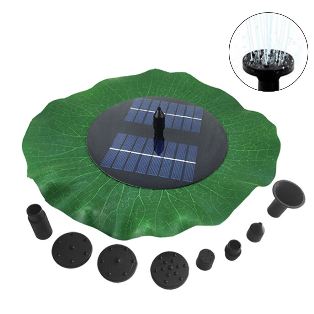 Solar Fontein Drijvende Lotusblad Zwembaden Fontein: E