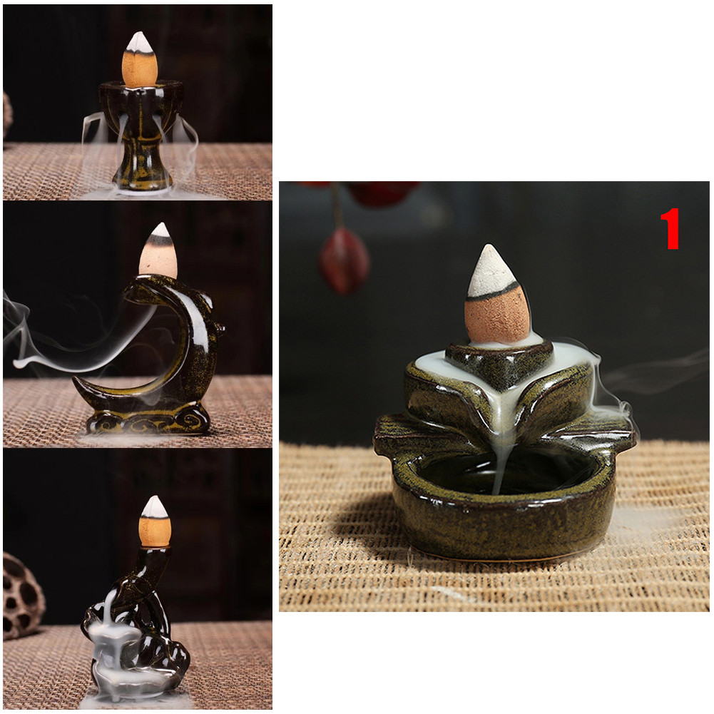 Waterfall Backflow Incense Burner Incense Fountain Incense For Home Decor Office Yoga Sauna SPA Without Incense Home ornament