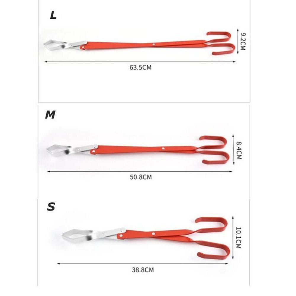 BBQ Charcoal Tongs Barbecue Carbon Clamp Aluminum BBQ Tools Pliers Grilled Food Clip Portable Tongs Barbecue Accessories
