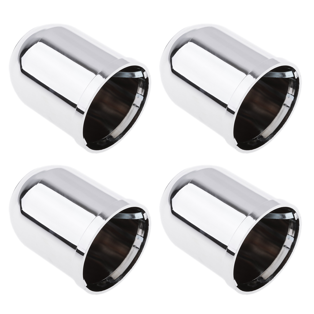 4PCS Chrome Tow Bar Ball Cover Cap Car Towing Hitch Towball Trailer Van 50mm