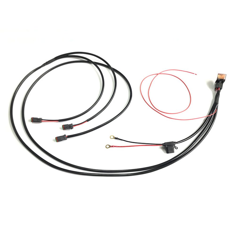 Aansluiten 3 Auto Led Verlichting Kabelboom Met Dt Connector Waterdichte Universele Voor Lange Strip Licht Off-Road spots