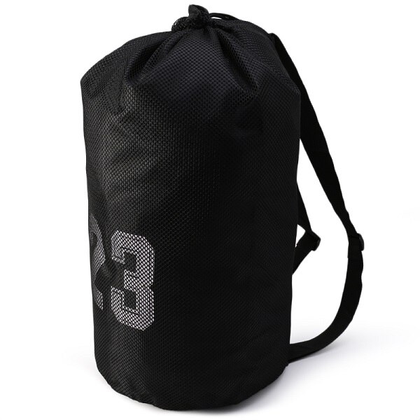 Basketball vesker for basketball fotball fotball volleyball bag utendørs sport fitness oppbevaring messenger trening oppbevaringspose: Svart