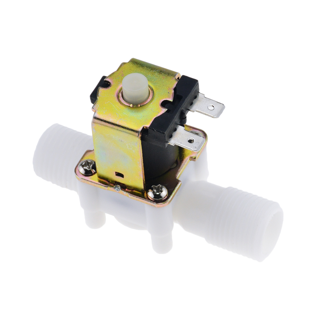 1pc dc 12v 24v normalt åpen ventil solenoid elektrisk vannkontrollventil 1/2 & #39 ;& #39 ; nei