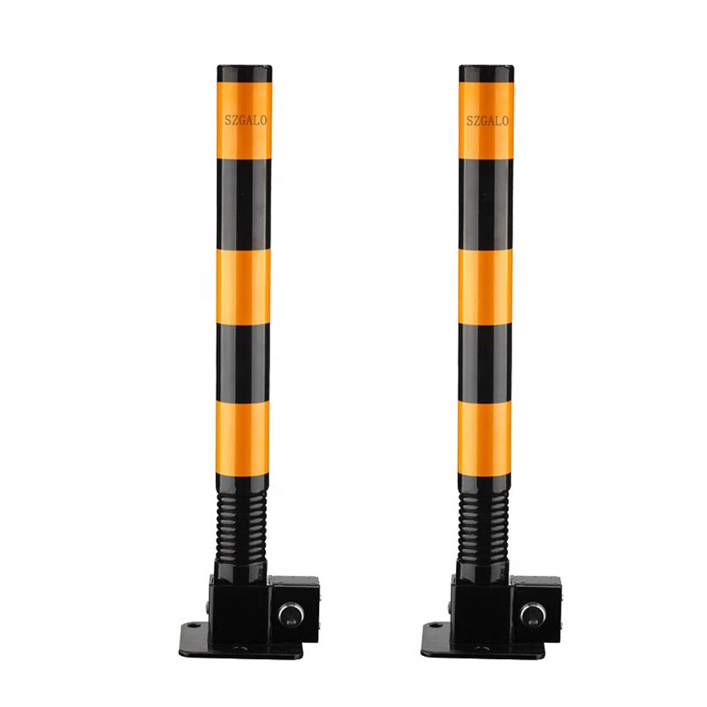 Parking Lock Pillar With Spring And Lock/ Car Barrier Lock Private Territory Maintenance Protect Parking 1PCS