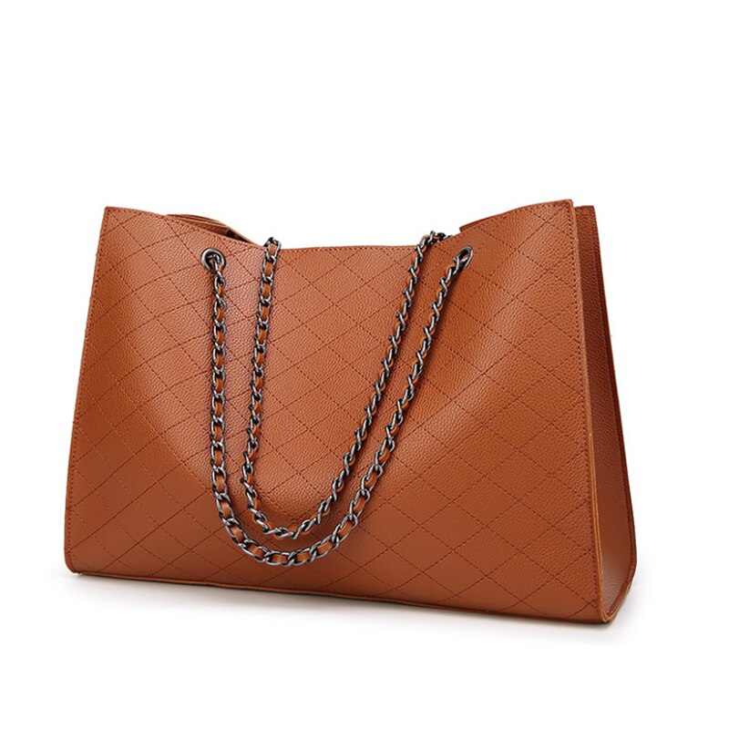 YOUSE nouvelle tendance de la sac à main femme à une épaule avec une chaîne polyvalente Style sacs à main de luxe femmes sacs: 196-SWY-Brown