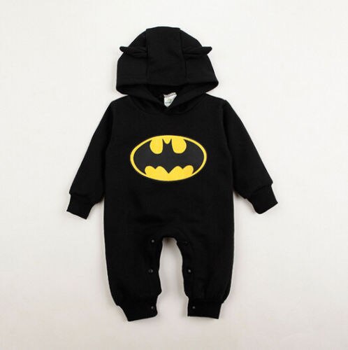 Nyfødte drenge baby tøj nyfødte drenge baby tøj i ét stykke sleepsuit 3-24m: Sort / 9m