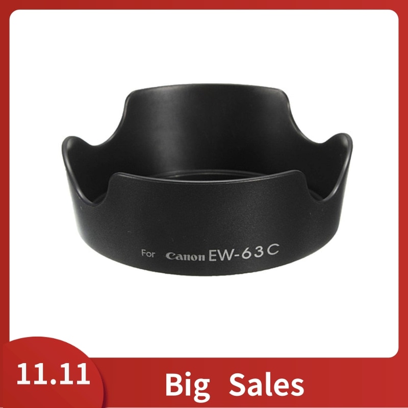 Lens Hood Camera Lens Hood EW-63C EW63C for Canon EF-S 18-55mm F / 3.5-5.6 IS STM