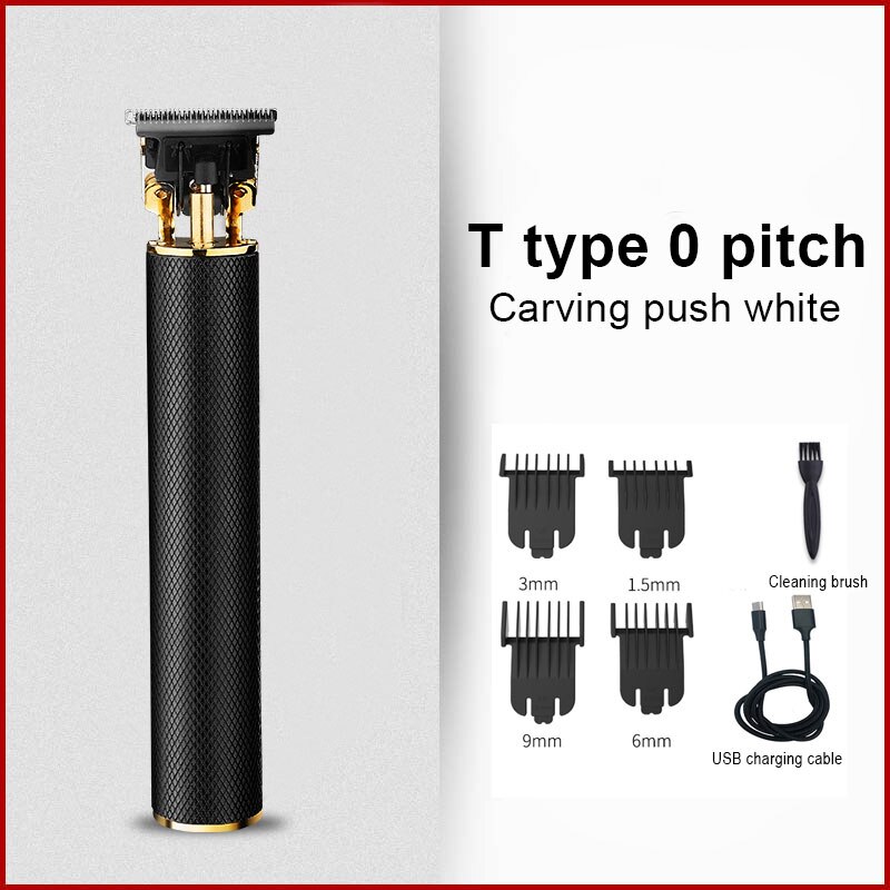 Vgr usb oppladbart hårhårklipper elektrisk hårtrimmer trådløs barbermaskin til menn barberhårskjæremaskin