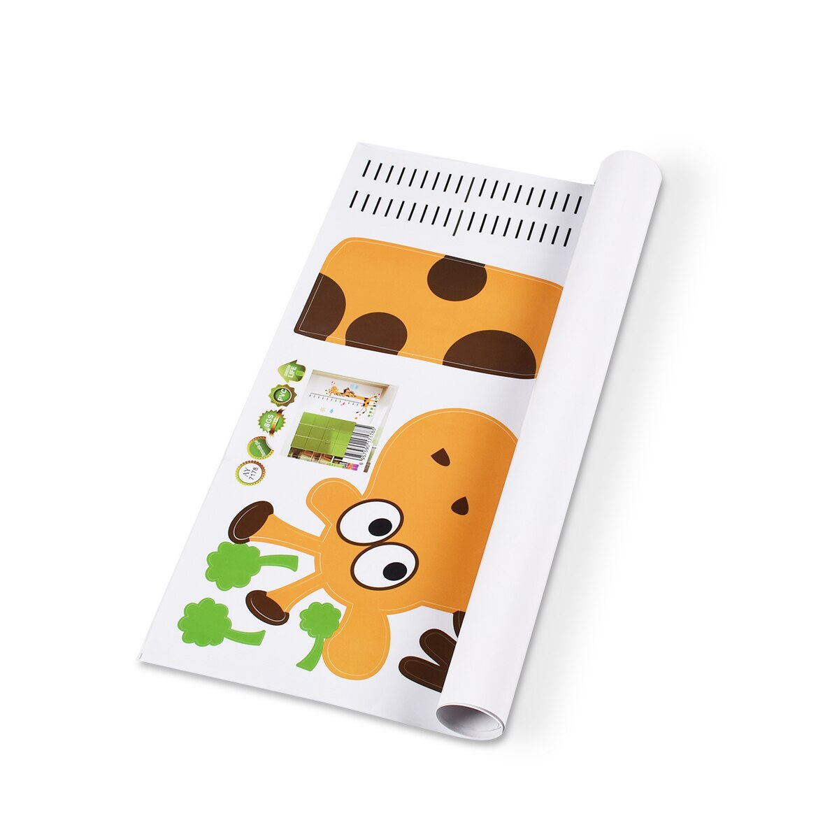 Cute Cartoon Child Height Measurement Wall Sticker Kid Bedroom Wardrobe Animal Growth Chart Ruler For Home