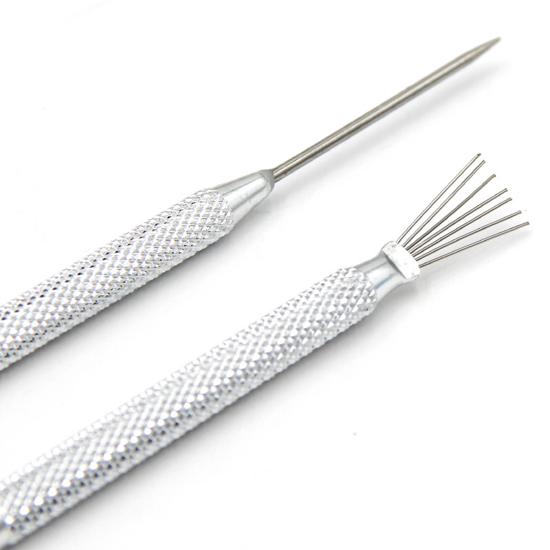 Seven Needle Steel Needle Metal Brush Ultra-light Polymer Clay Texture Brush Pottery Clay Art Sculpture Auxiliary Modeling Tools