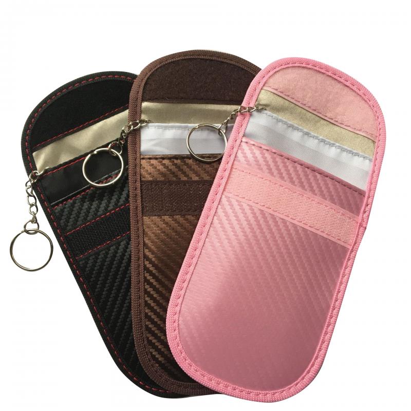 Car Key Signal Blocker Case Faraday Cage Fob Pouch Keyless RFID Blocking Bag Signal Blocking Bag Cover Signal Blocker