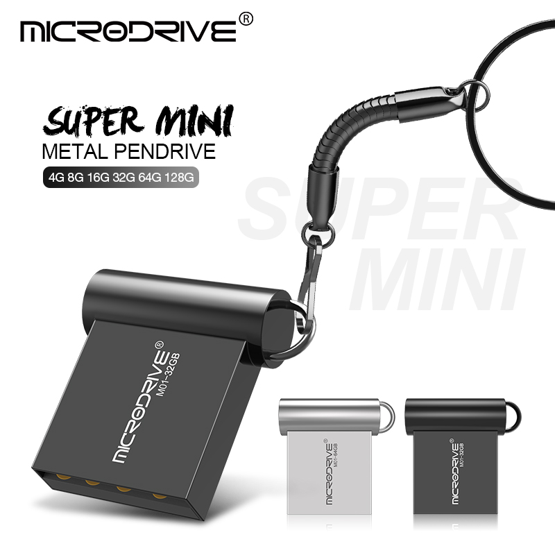 Super MINI Pendrive 4GB 8GB 16GB de plata/gris metal unidad flash usb pen drive 32GB 64GB de memoria stick disco de u,