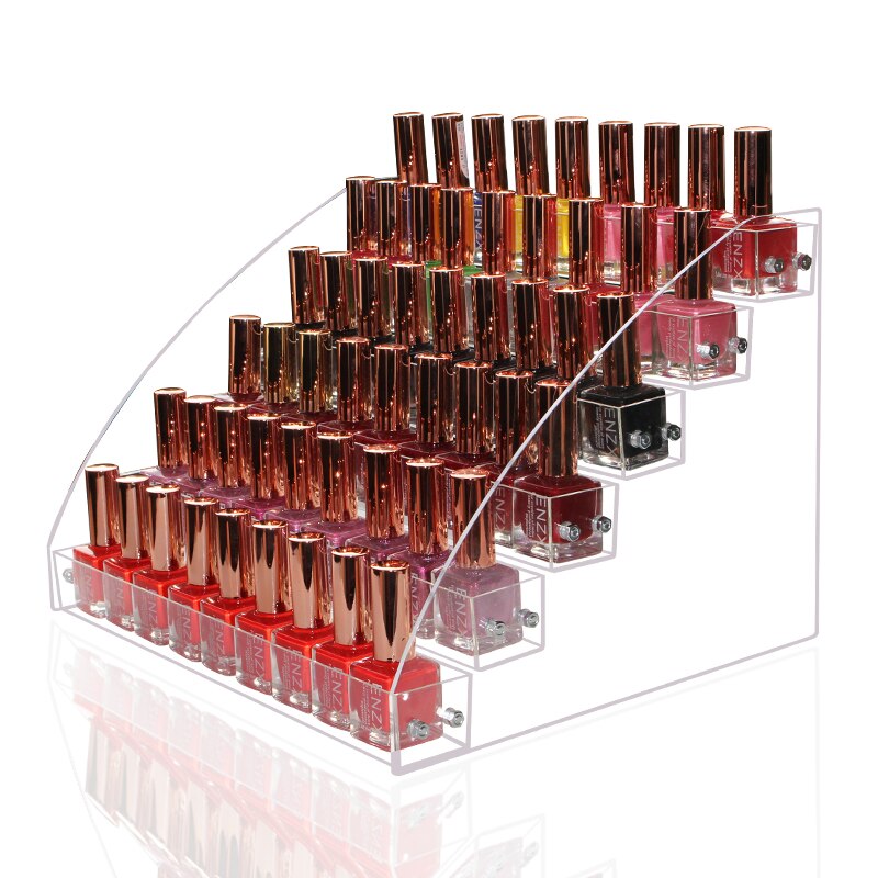 Multilayer Acryl Nagellak Rack Tabletop Display Stand Clear Lipstick Houder Essentiële Oliën Plank Make-Up Organizer