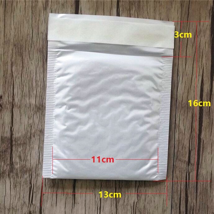 10pcs/lots Blank White Bubble Envelope Pearl Film clear Envelope Courier Bags Waterproof White Mailing Bag Packaging: 13x13cm