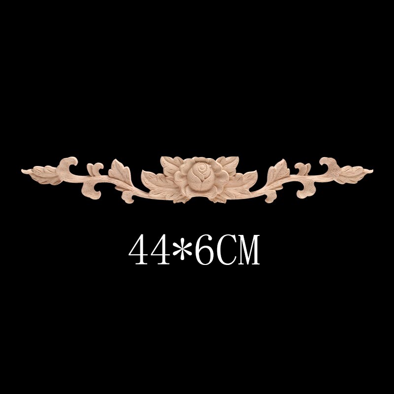 Europese Decal Houtsnijwerk Massief Houten Deur Hart Bloem Home Decoratie Retail En Hout Mouldings Hout Applique Muren: C46-4