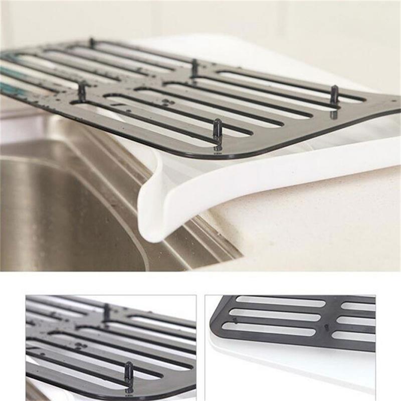 Plastic Dish Drainer Dryer Tray Large Sink Drying Rack Worktop Drain Rack Kitchen Water Filter Tray