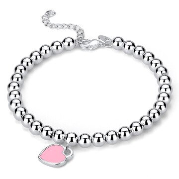 women bracelet men bracelet byzantine stainless steel links chains Bracelets for stainless steel jewelry lots: pink