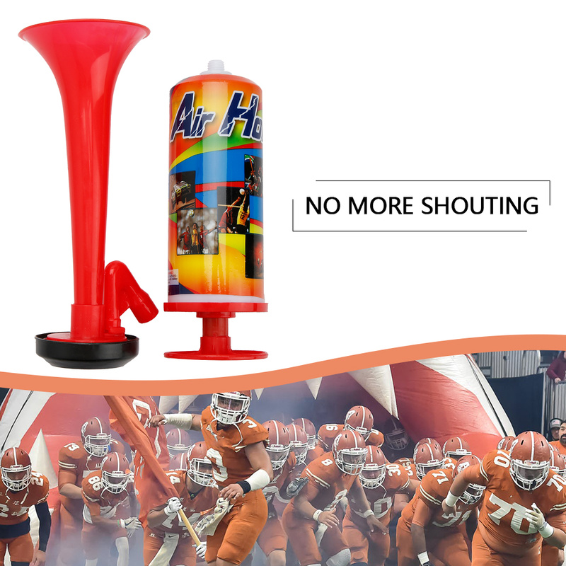 Hand Push Air Fan Horn Cheerleading Sports Meeting Cheer Club Trumpet Kids Children Toy Gas Pump Football Soccer Games