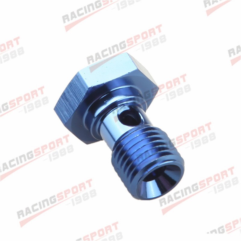Fitting M14 x 1.5 Thread Metric Brake Line Banjo Bolt Adapter Black/BLUE