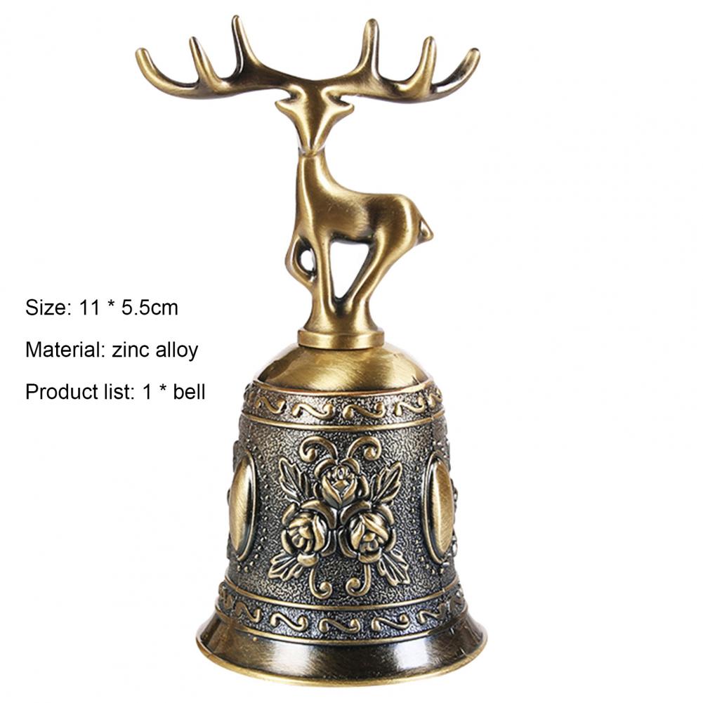 Handheld Hand Call Bell Pleasant Sound Zinc Alloy Fine Texture Desk Service Bell for
