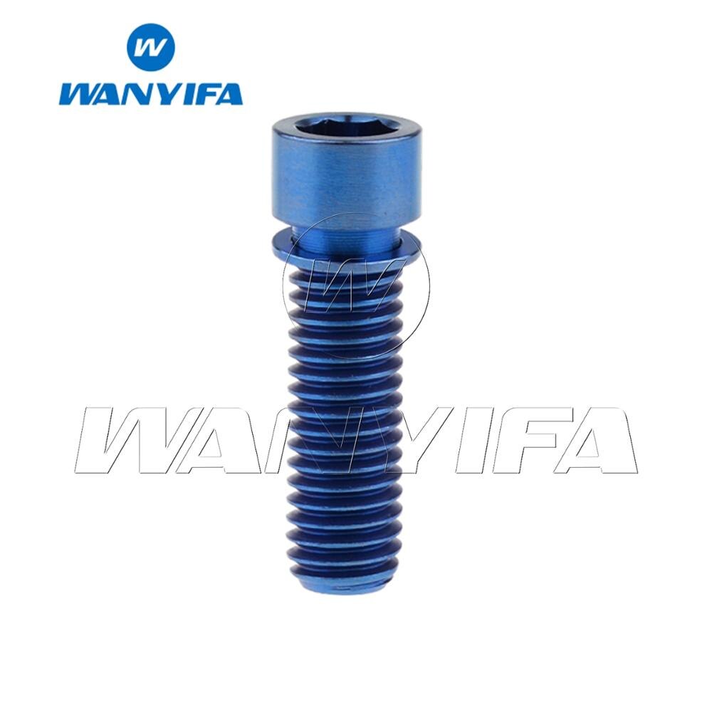 Wanyifa Cycling Titanium Ti Allen Head bolt M8x20 25mm for BMX Stem Bike Screws Bicycle Stem Bolts: M8x25 Blue