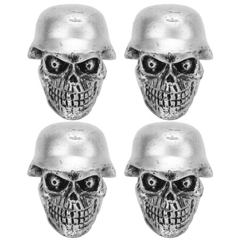 Tire Valve Caps Valve Stem Caps ABS+Copper Rustproof with Rubber Ring for Cars Bikes SUVs Trucks Motorcycle: Silver