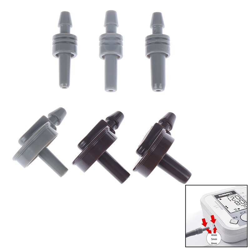 1 st. 4mm/ 5mm/6mm bloeddrukmeter-armmanchetconnectoren voor arm-tonometers in drie maten